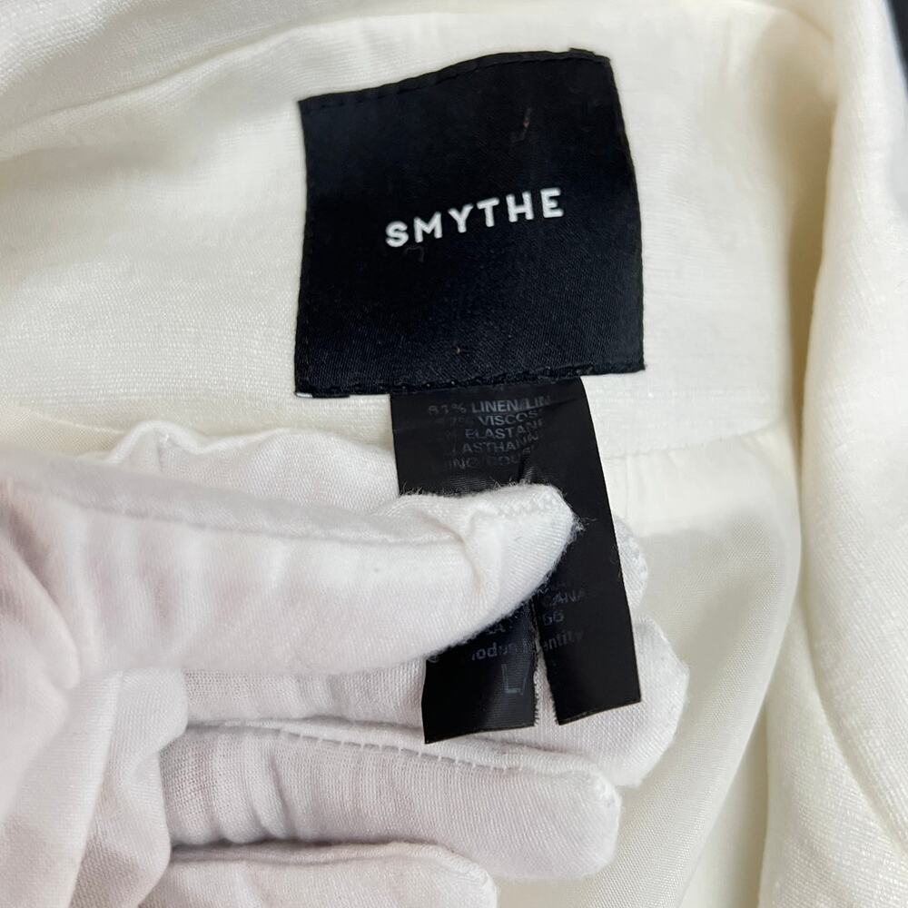 Smythe Cream Single-Button Tailored Blazer - Picture 7 of 9